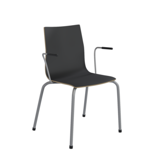 TREVLIG T1, 4-BEN SVART LAMINAT